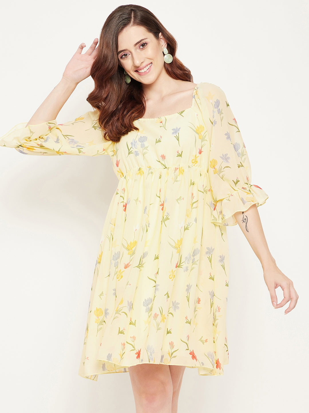 Trinity Long Sleeve Backless Floral Dress – ASTR The Label