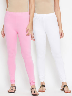 Buy KEX Red Light Pink Solid Cotton Churidar Length Legging Combo Legging  Combo Girls Legging Combo Churidar Legging Combo Online at Best Prices in  India - JioMart.