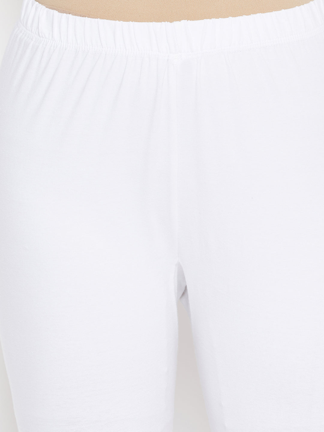 Subh World Women's Cotton Lycra Churidar Leggings Combo (Pack of 5 Pink  ,Skin ,White ,Yellow ,Black) - Free Size