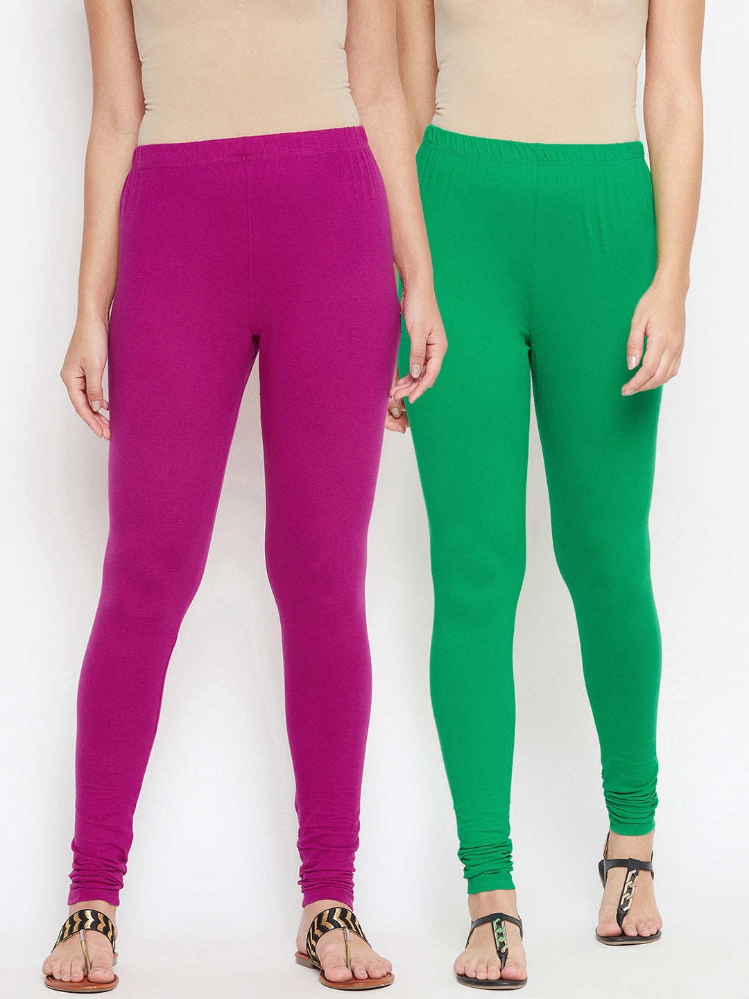 Churidar Leggings-Magenta