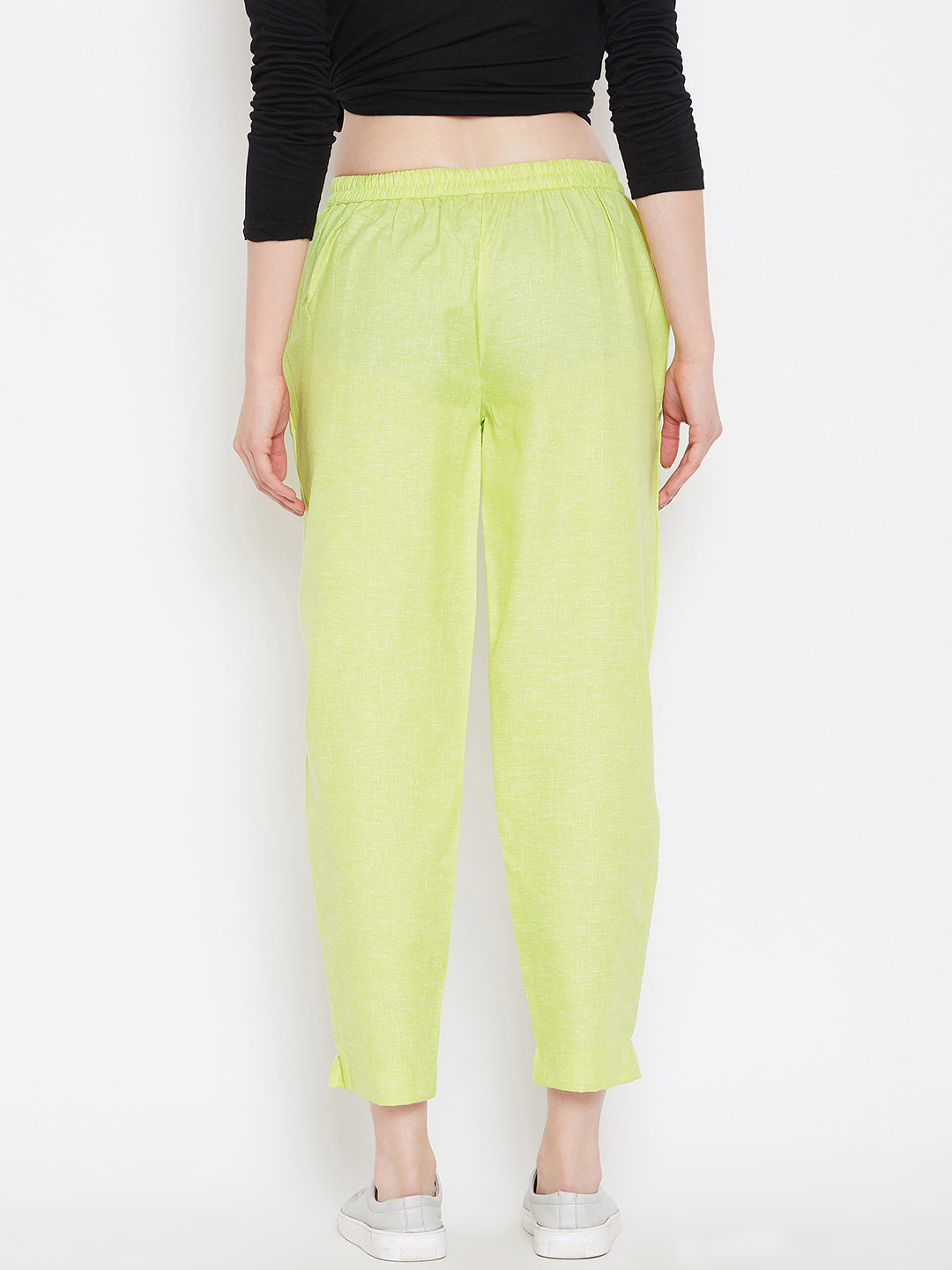 Straight Lime Green Trouser (Sku-BLMD1912).