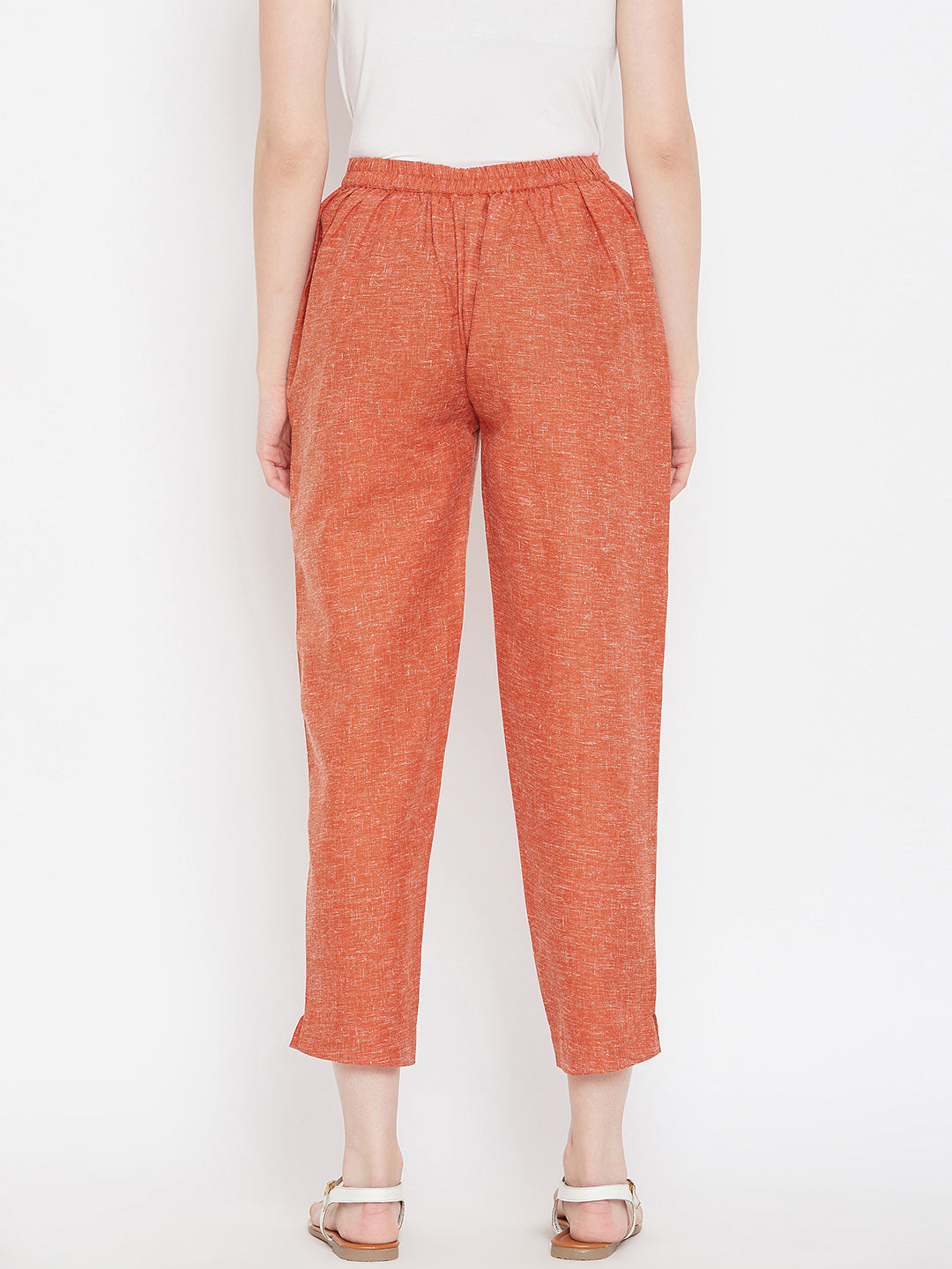 Straight Rust Trouser(Sku-BLMD1915).