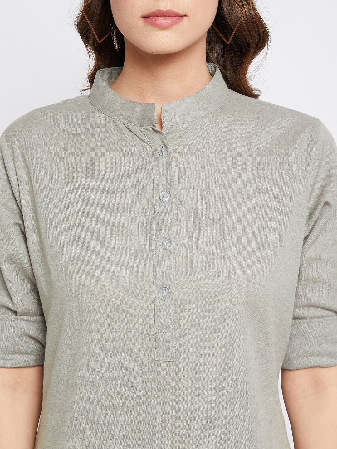 Pure Cotton Flex Grey Tunic