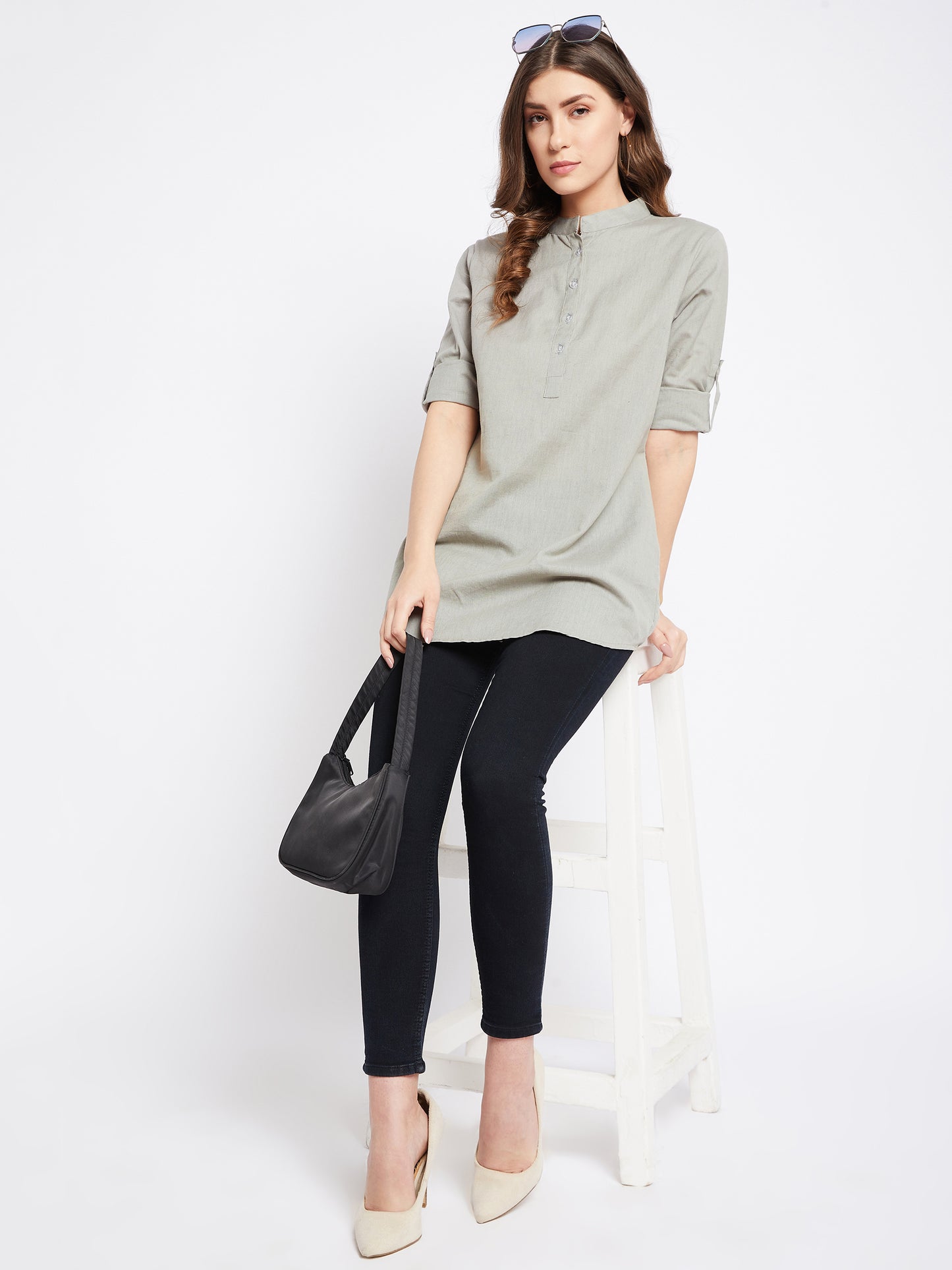 Pure Cotton Flex Grey Tunic