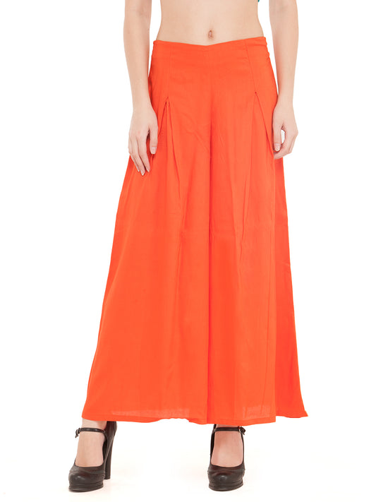 Orange Rayon Palazzo.