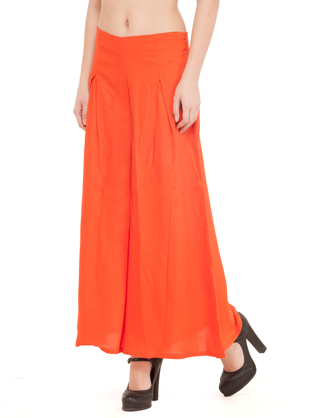 Orange Rayon Palazzo.