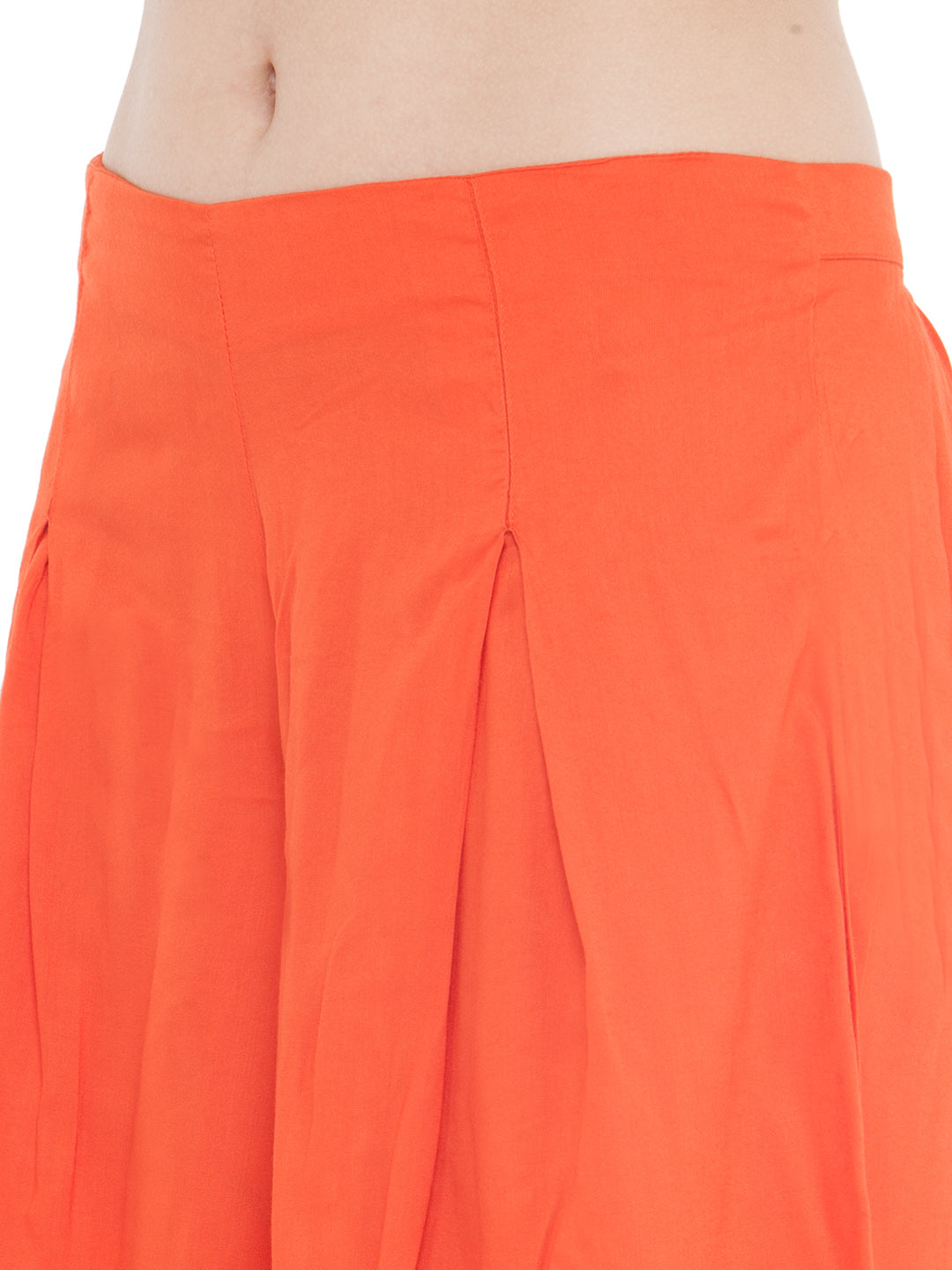 Orange Rayon Palazzo.