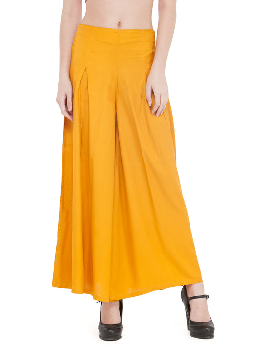 Mustard Rayon Palazzo.