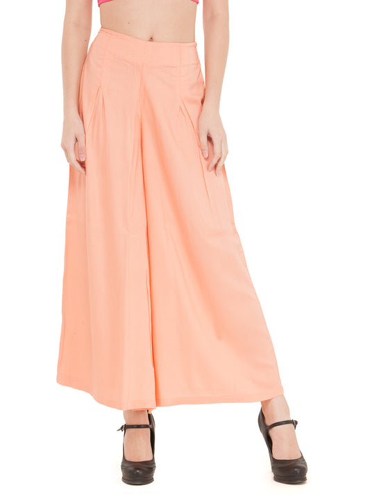 Peach Rayon Palazzo.